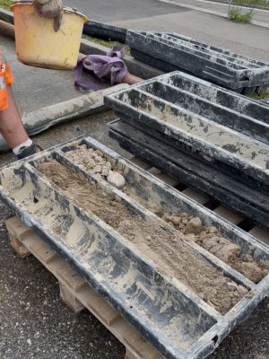 Geologen untersuchen in den kommenden Wochen die Bohrkerne auf ihre Beschaffenheit.